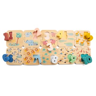 Nummer puzzel - safari
